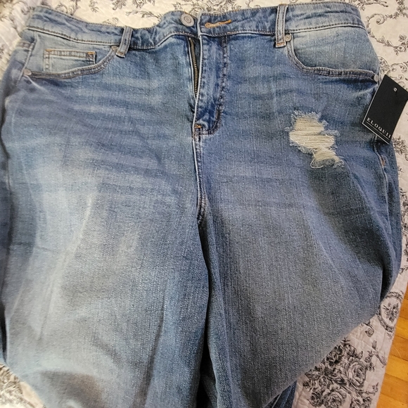 Eloquii Wide leg jeans 👖 'NWT' 14/16 - Picture 7 of 14